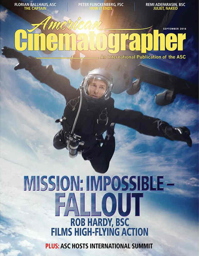 AMERICAN CINEMATOGRAPHER magazine cover  September 2018