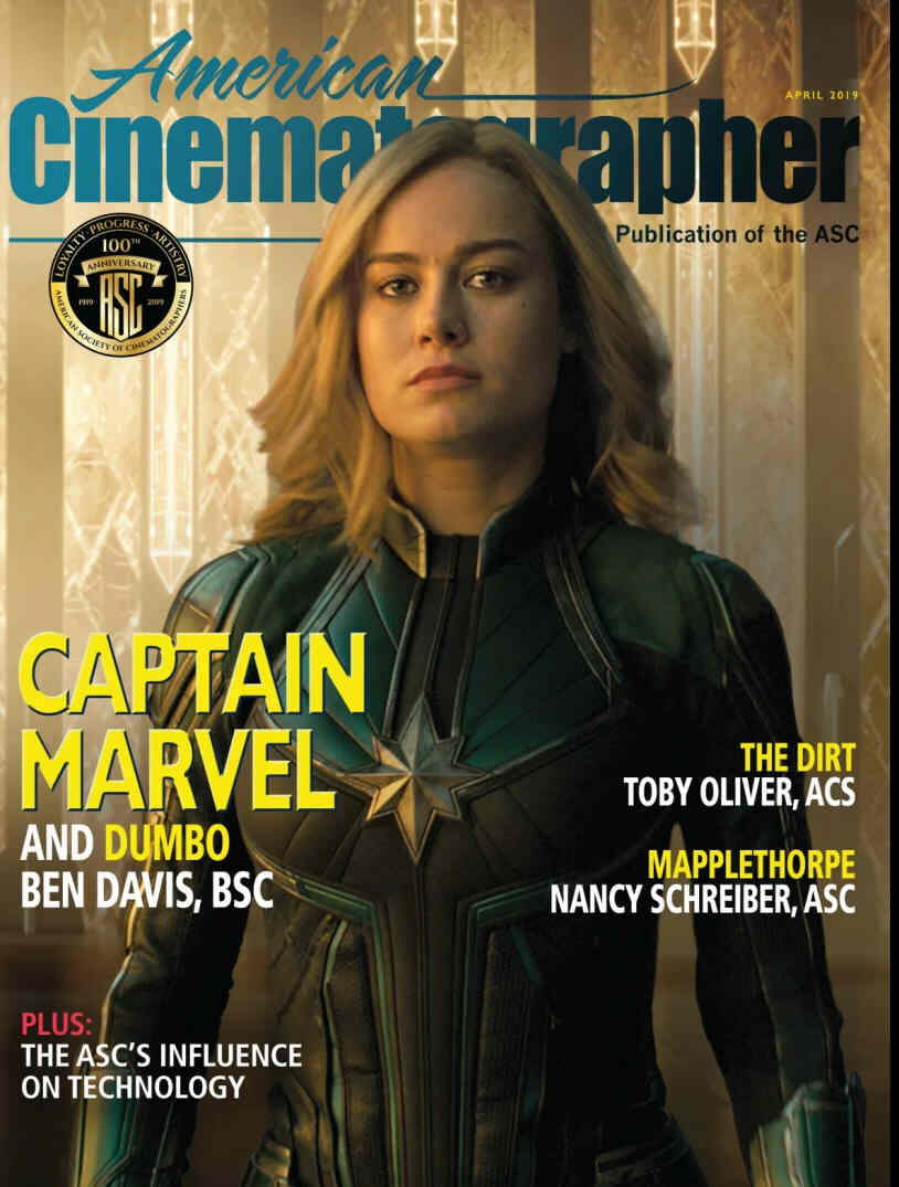 AMERICAN CINEMATOGRAPHER magazine cover  April 2019