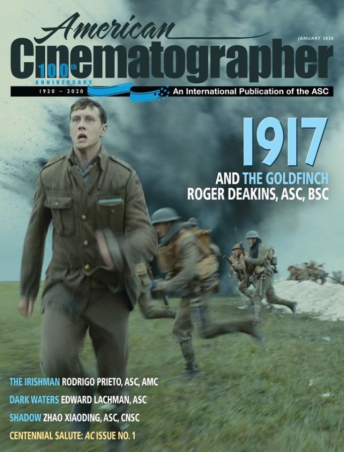 AMERICAN CINEMATOGRAPHER magazine cover  January 2020