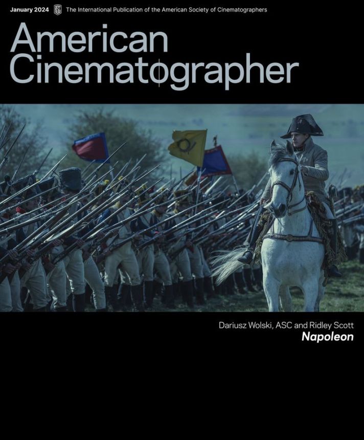 AMERICAN CINEMATOGRAPHER magazine cover  January 2024