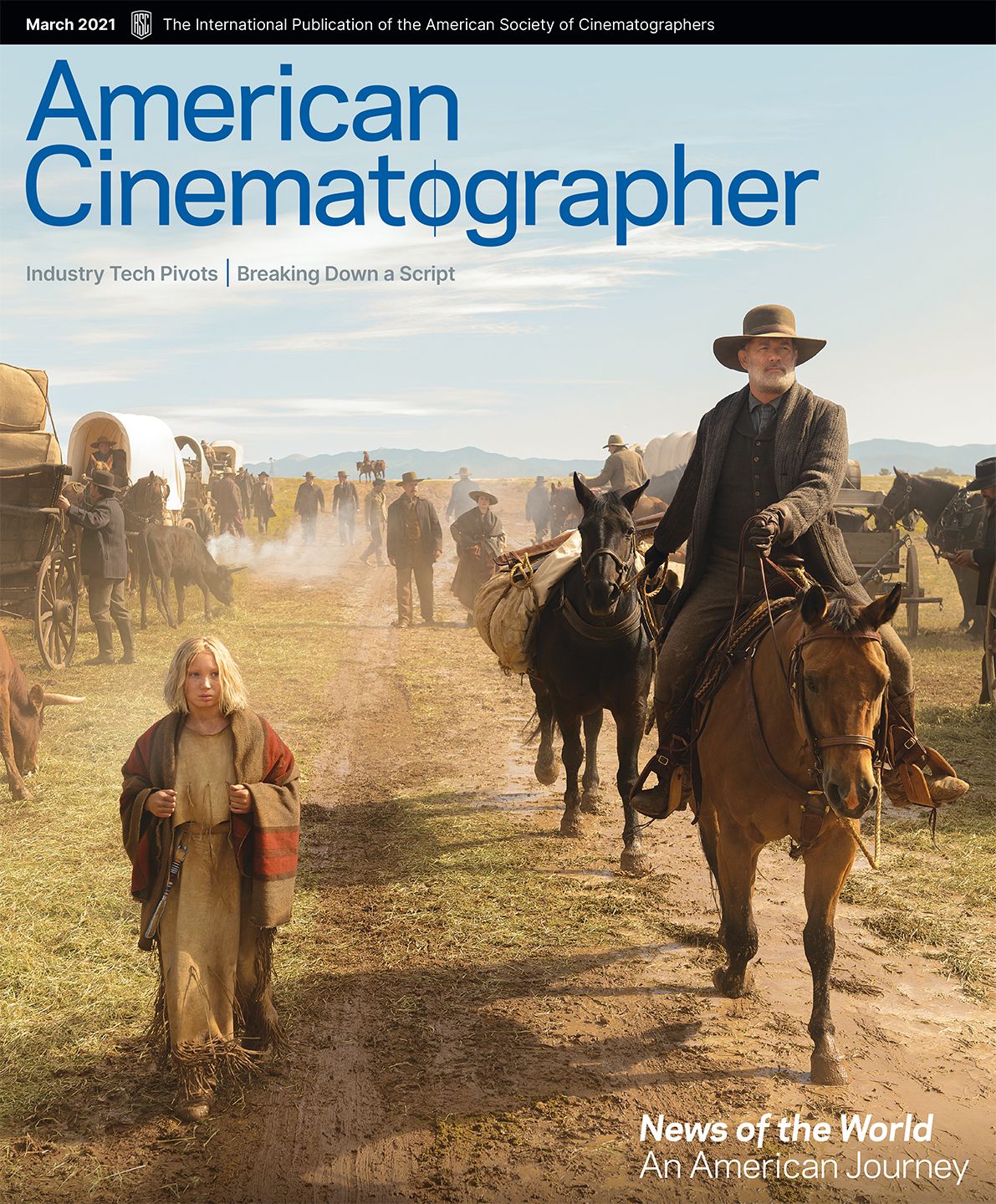 AMERICAN CINEMATOGRAPHER magazine cover  March 2021