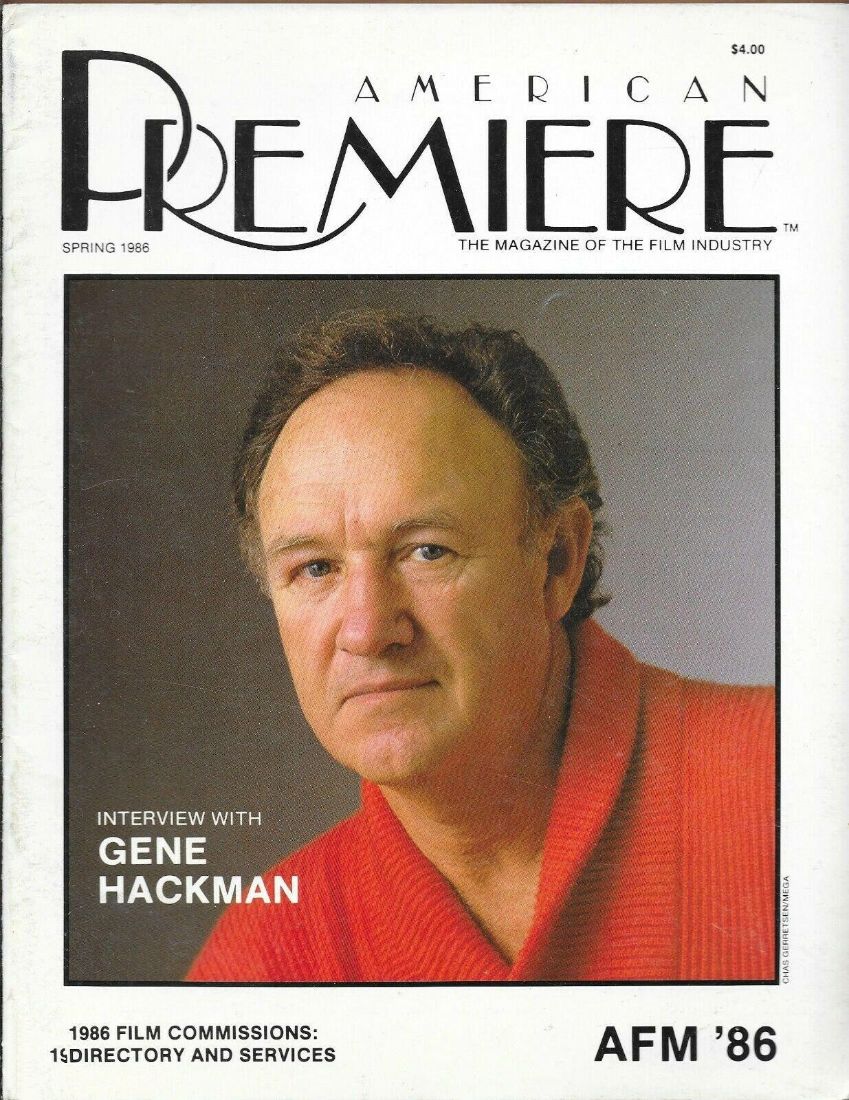 AMERICAN PREMIERE magazine cover Spring 1986