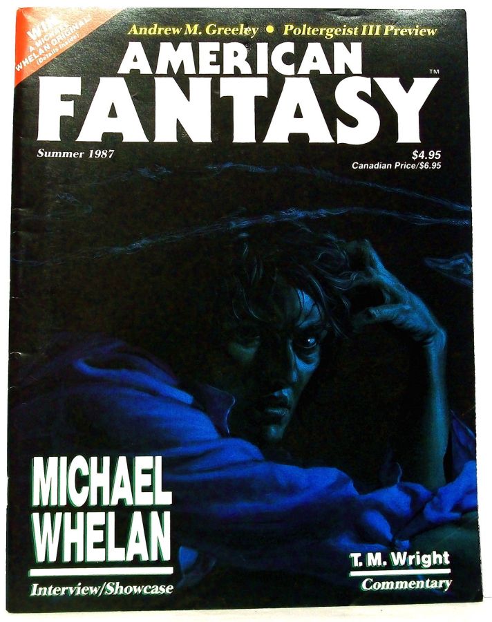 AMERICAN FANTASY magazine side cover Summer 1987