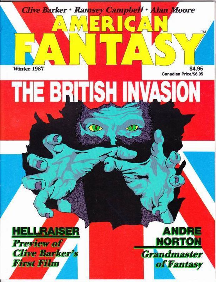 AMERICAN FANTASY magazine side cover Winter 1987