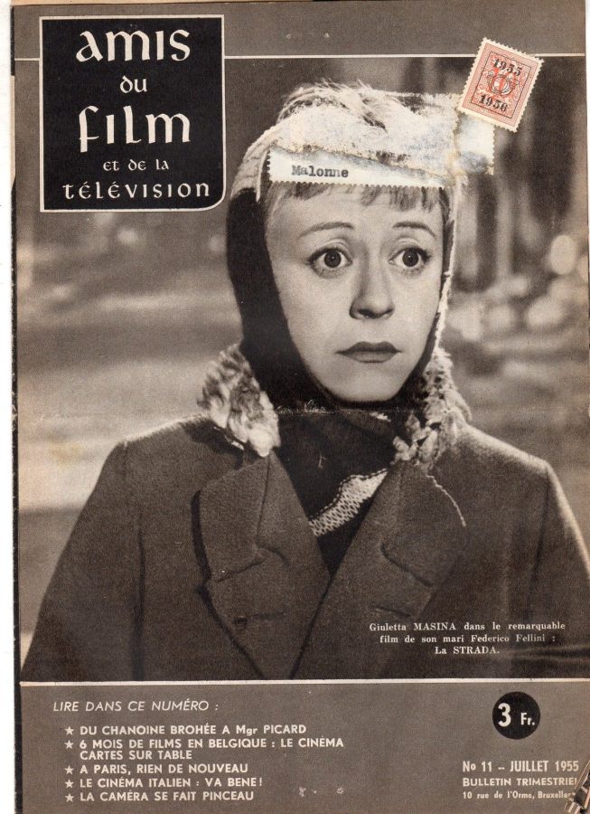 AMIS DU FILM magazine side cover Issue 11 July 1955