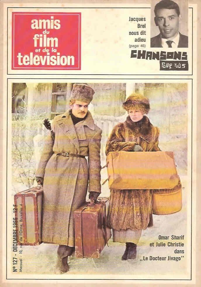 AMIS DU FILM magazine side cover Issue 127 December 1966