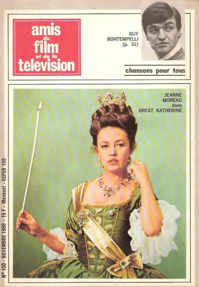 AMIS DU FILM magazine side cover Issue 150 November 1968