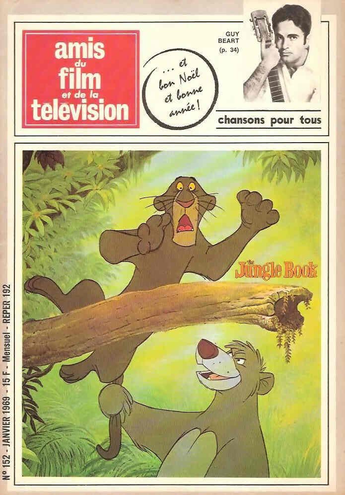 AMIS DU FILM magazine side cover Issue 152 January 1969