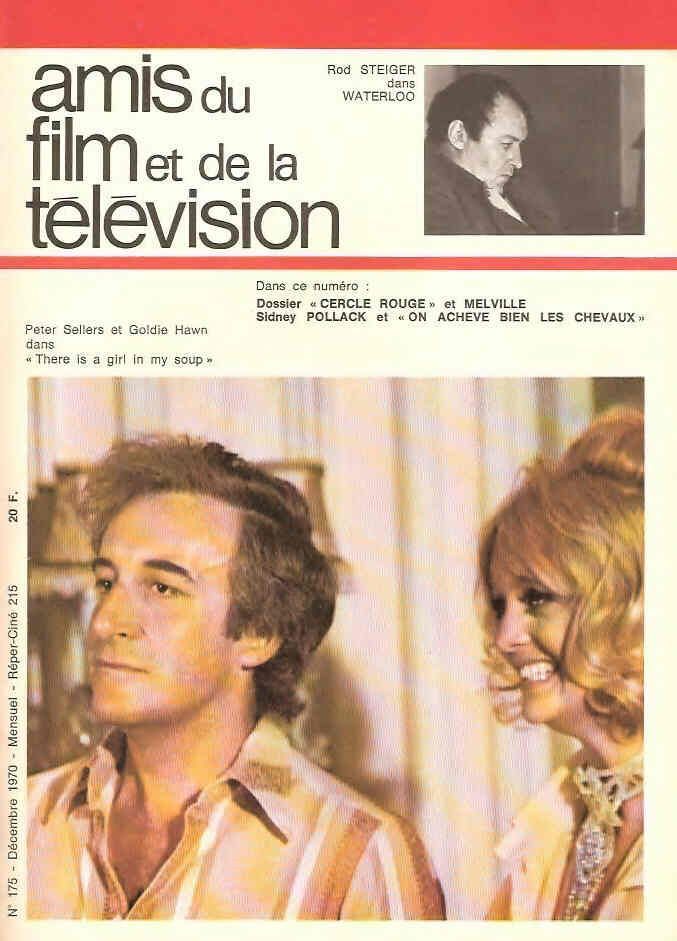 AMIS DU FILM magazine side cover Issue 175 December 1970