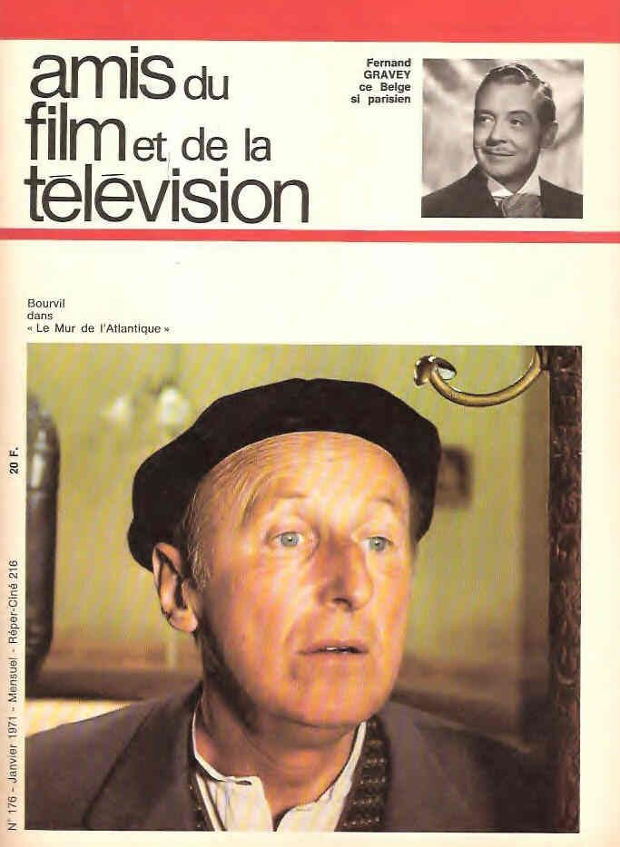 AMIS DU FILM magazine side cover Issue 176 January 1971