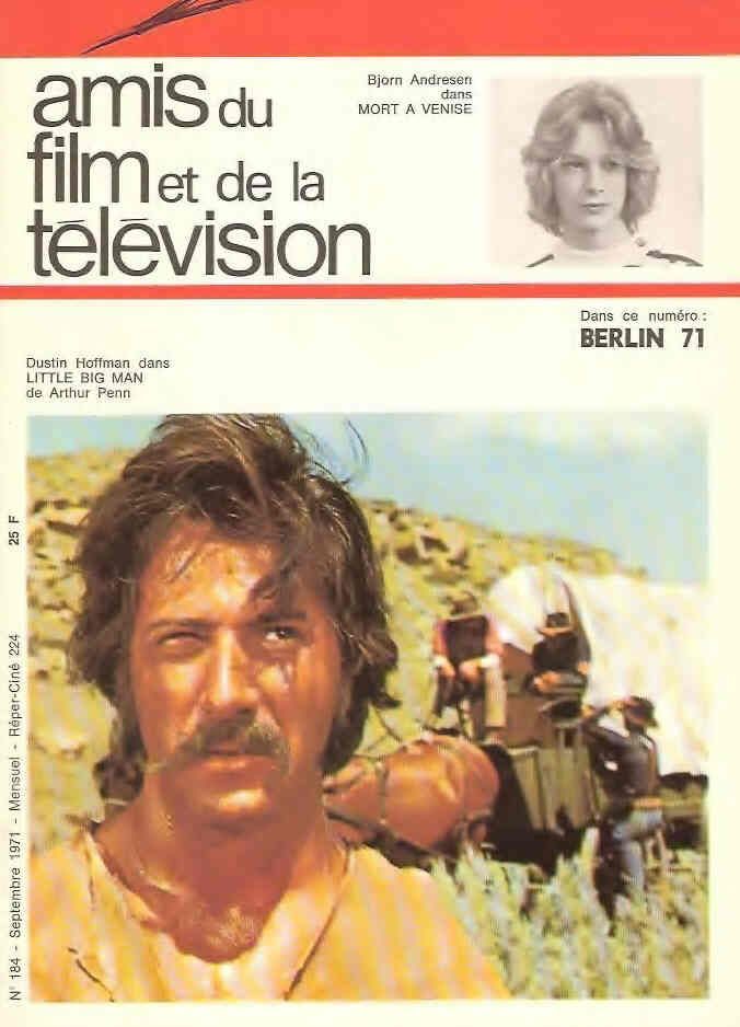 AMIS DU FILM magazine side cover Issue 184 September 1971
