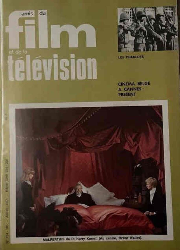 AMIS DU FILM magazine side cover Issue 194/195 July/August 1972