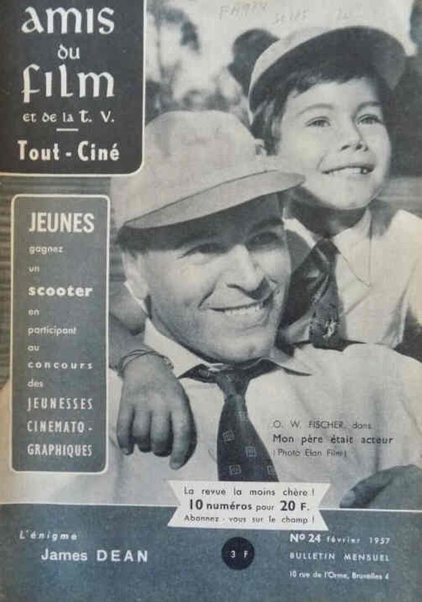 AMIS DU FILM magazine side cover Issue 24 February 1957