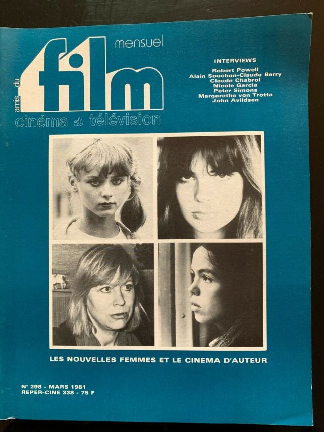 AMIS DU FILM magazine side cover Issue 298 March 1981