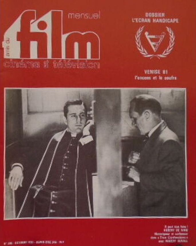 AMIS DU FILM magazine side cover Issue 305 October 1981