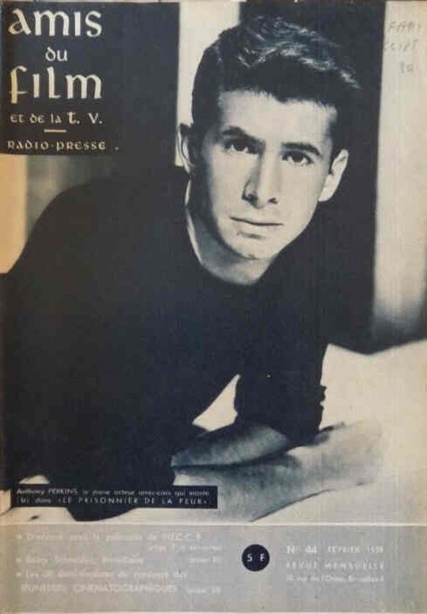 AMIS DU FILM magazine side cover Issue 44 February 1959