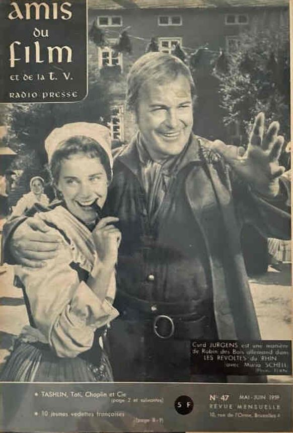 AMIS DU FILM magazine side cover Issue 47 May/June 1959
