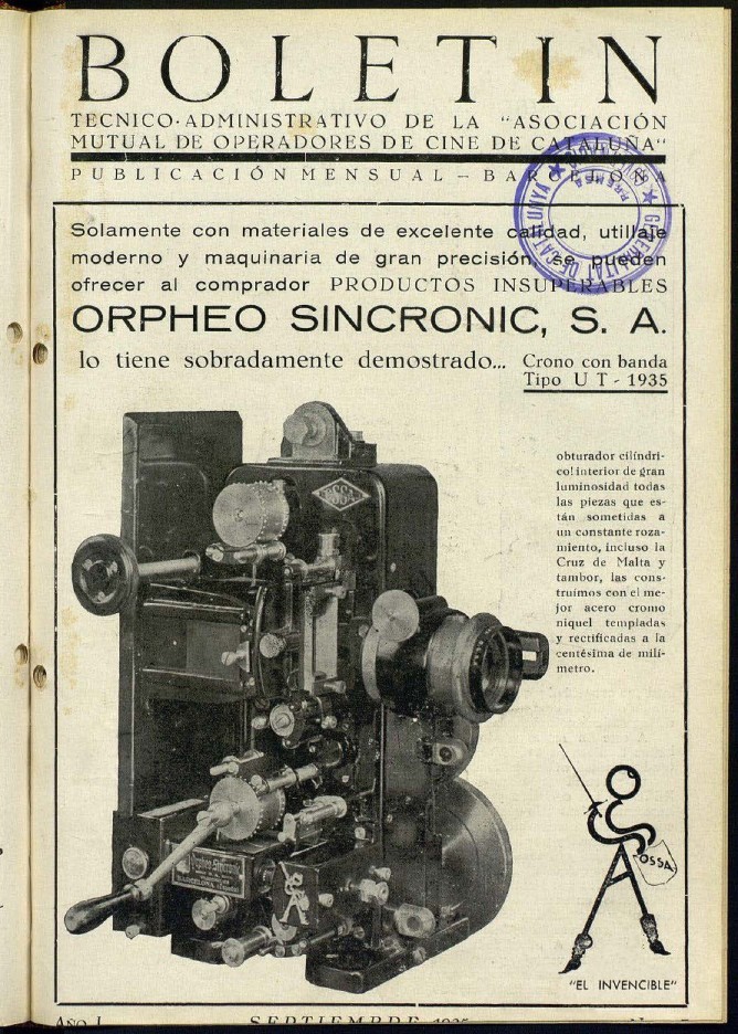 A.M.O.C.C. magazine side cover Issue 7  September 1935