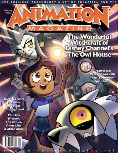 ANIMATION magazine cover Issue 297  February 2020