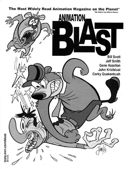 ANIMATION BLAST magazine side cover Issue 4  
