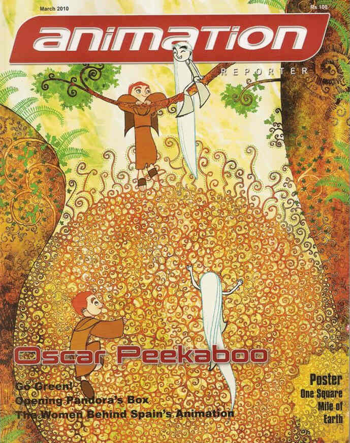 ANIMATION REPORTER magazine cover March 2010