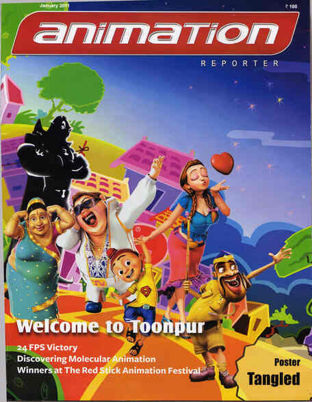 ANIMATION REPORTER magazine cover January 2011