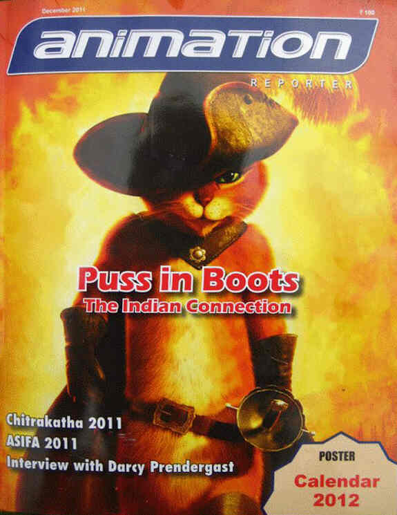 ANIMATION REPORTER magazine cover December 2011