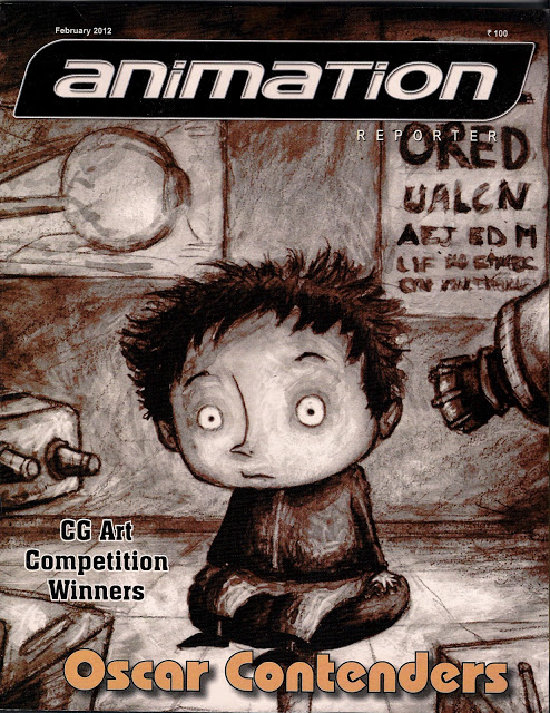 ANIMATION REPORTER magazine cover February 2012