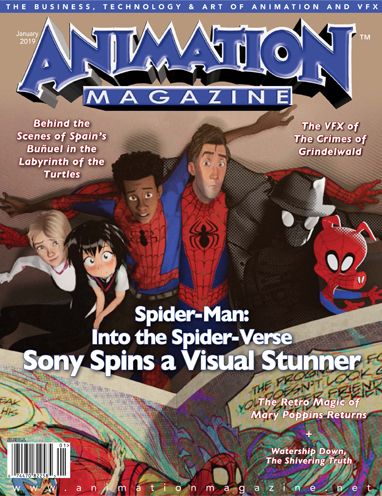 ANIMATION magazine cover Issue 286  January 2019