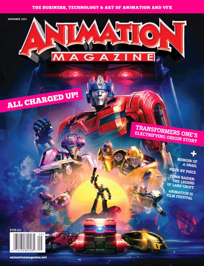 ANIMATION magazine cover  November 2024