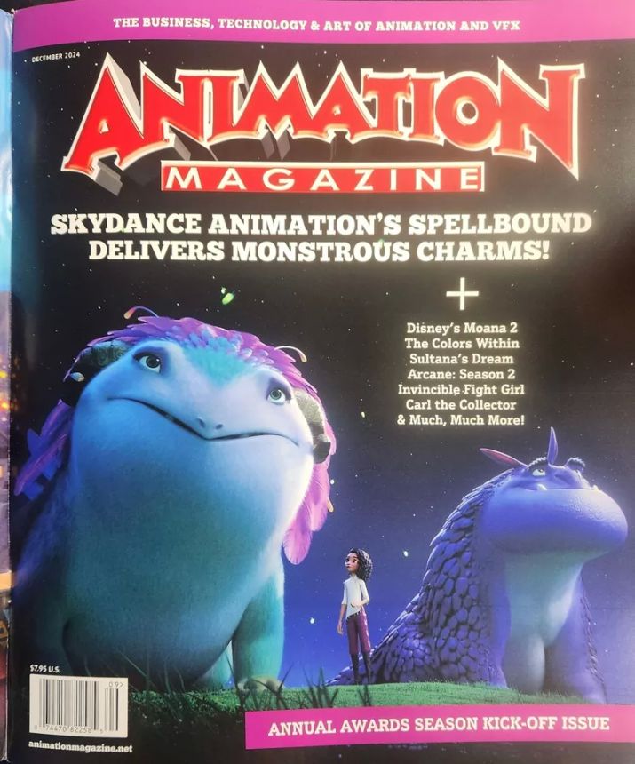 ANIMATION magazine cover  December 2024