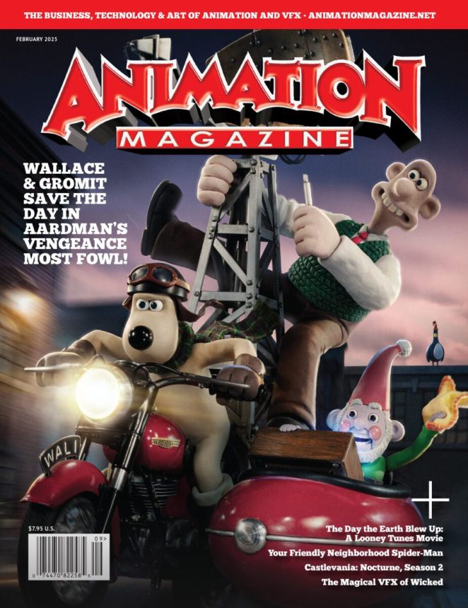 ANIMATION magazine cover  February 2025