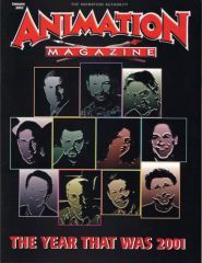 ANIMATION magazine cover Issue 109 January 2002