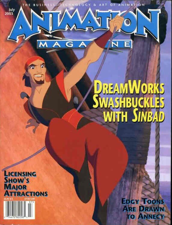 ANIMATION magazine cover Issue 126 July 2003