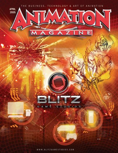 ANIMATION magazine cover Issue 147 April 2005