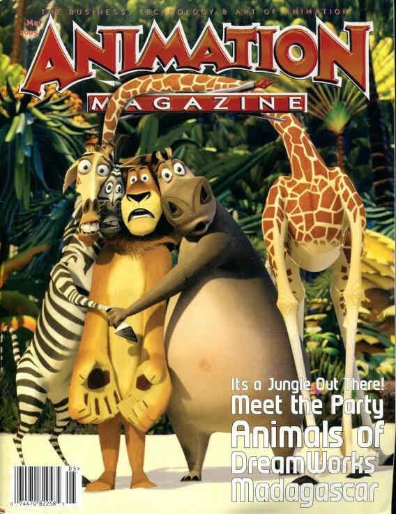 ANIMATION magazine cover Issue 148 May 2005