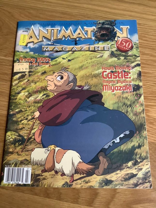 ANIMATION magazine cover Issue 150 July 2005
