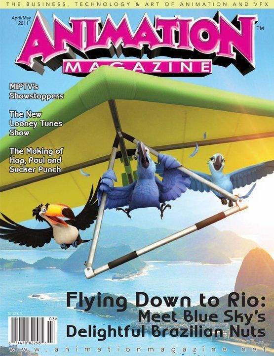 ANIMATION magazine cover Issue 211 April/May 2011