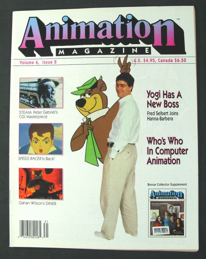 ANIMATION magazine cover Issue 22  Vol6#2 December 1992