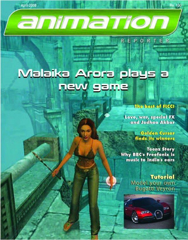 ANIMATION REPORTER magazine cover  April 2008