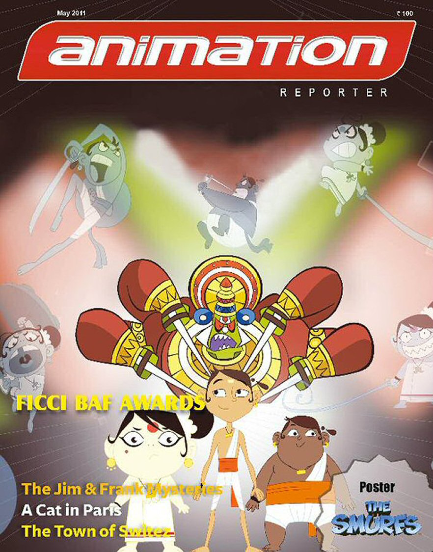 ANIMATION REPORTER magazine cover  May 2011