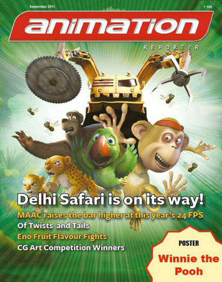 ANIMATION REPORTER magazine cover  September 2011