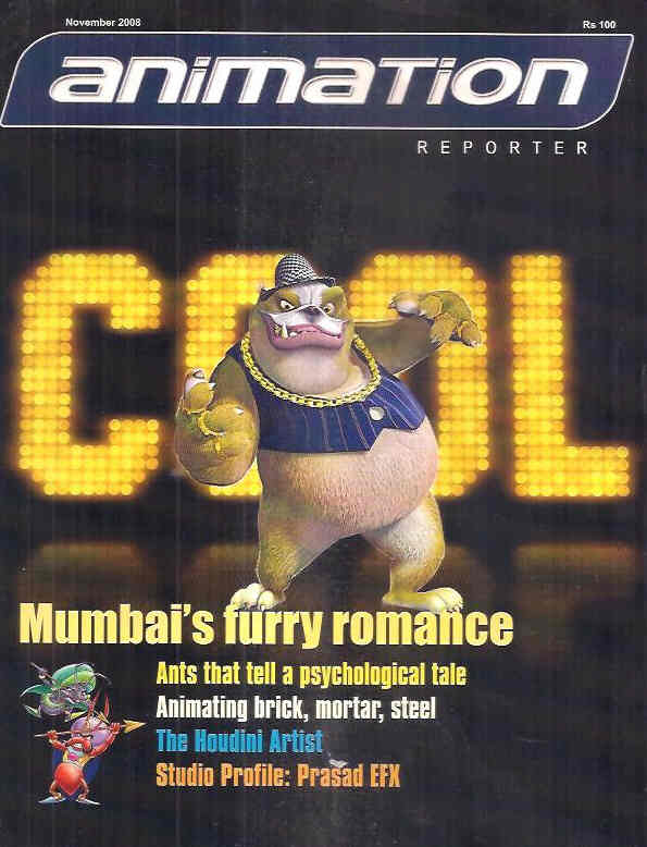 ANIMATION REPORTER magazine cover November 2008