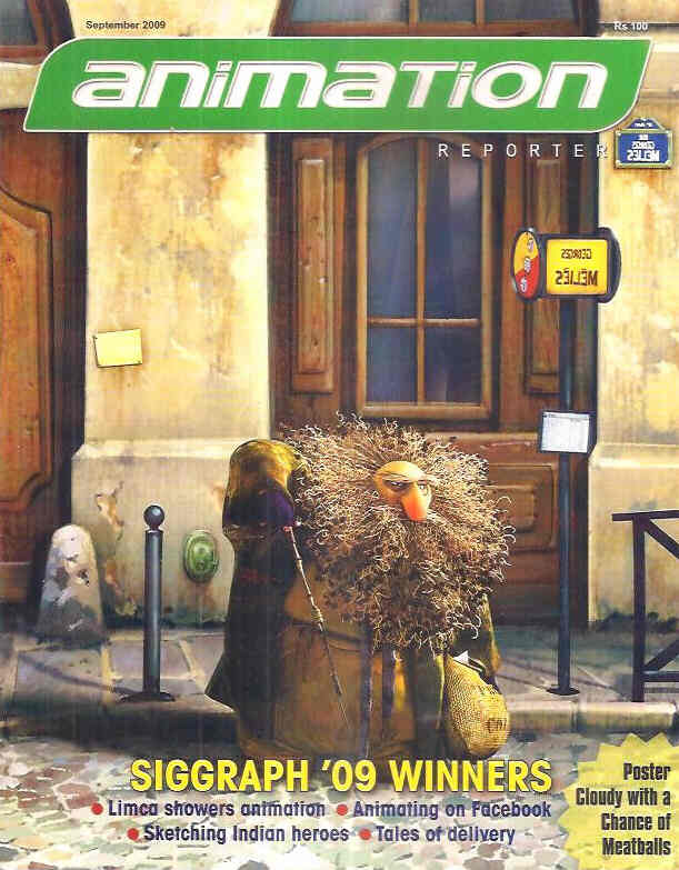 ANIMATION REPORTER magazine cover September 2009