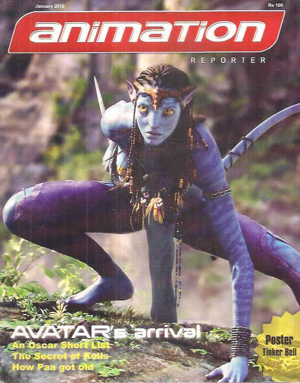 ANIMATION REPORTER magazine cover January 2010