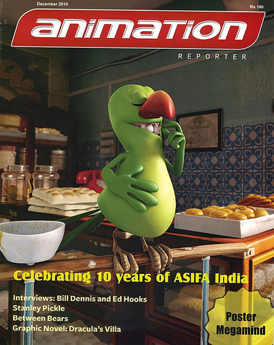 ANIMATION REPORTER magazine cover December 2010