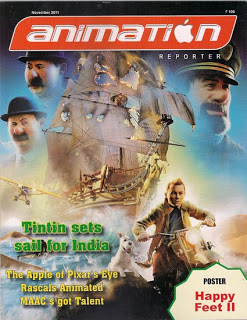 ANIMATION REPORTER magazine cover November 2011