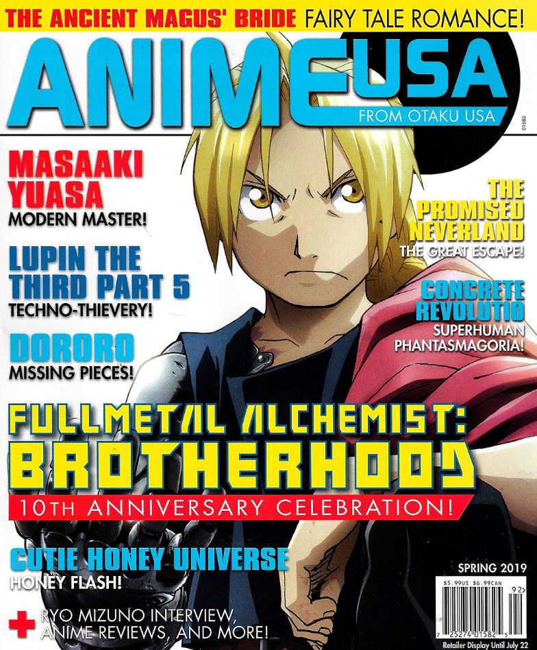 ANIME USA magazine cover Spring 2019