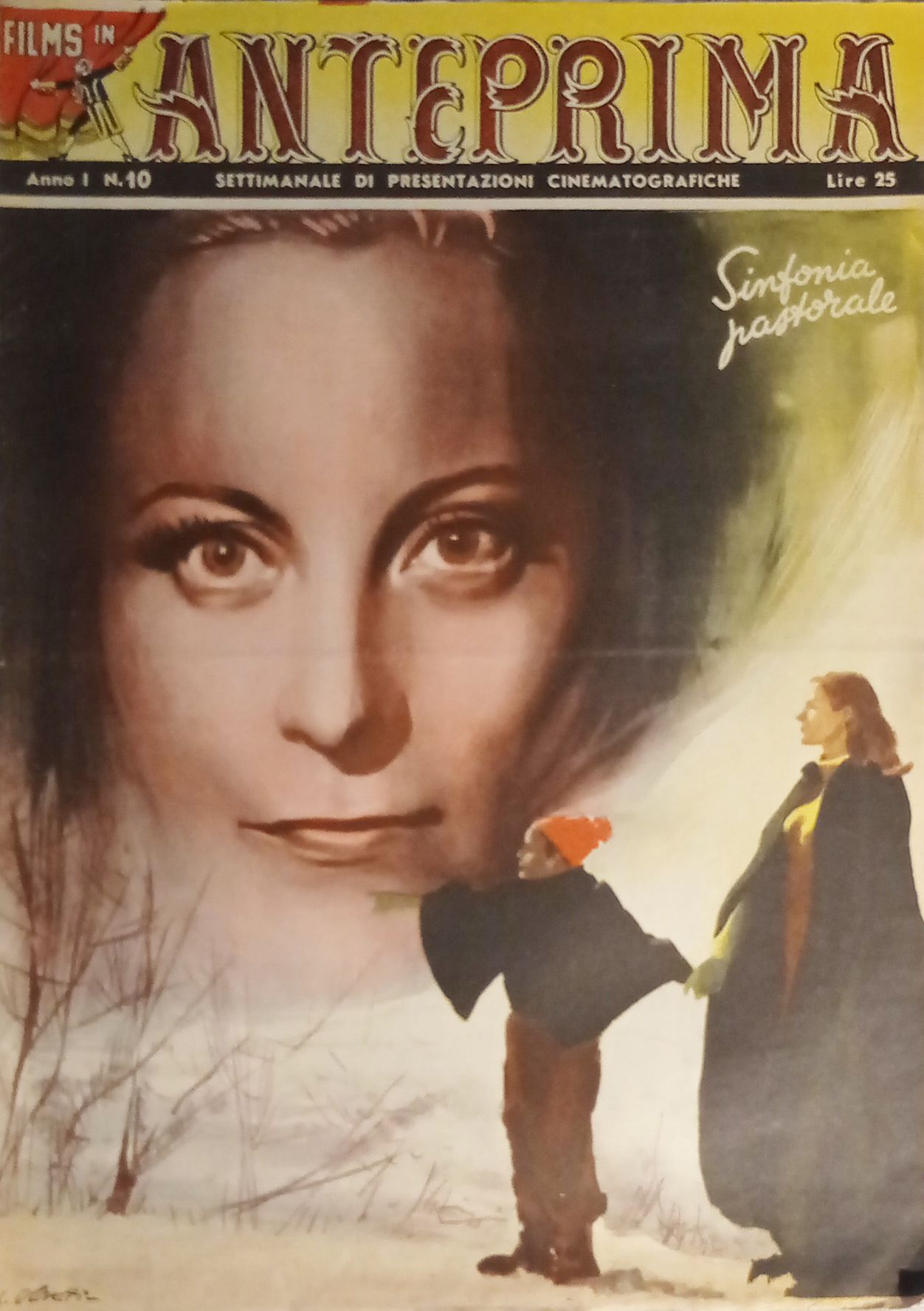 FILMS IN ANTEPRIMA magazine side cover Issue 10  1947