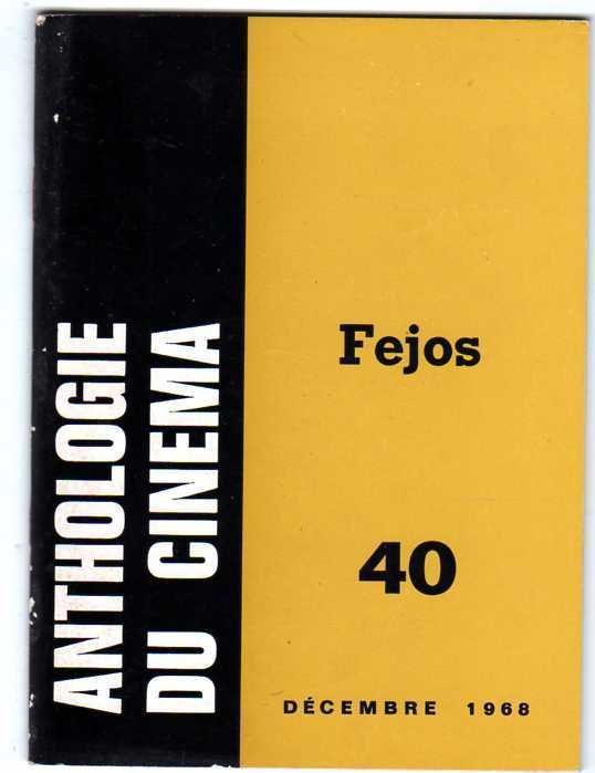 ANTHOLOGIE DU CINEMA magazine side cover Issue 40  1968